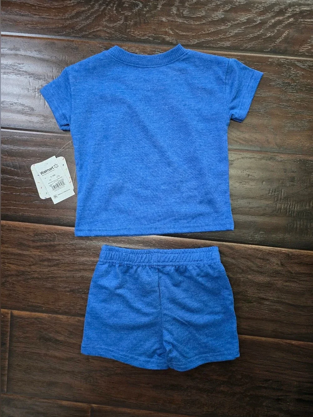 NWT Disney Stitch Boys Blue 2 Piece Short Shirt Set 6-9M